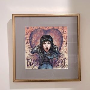 Joan Jett custom framed “Blackhearts” print